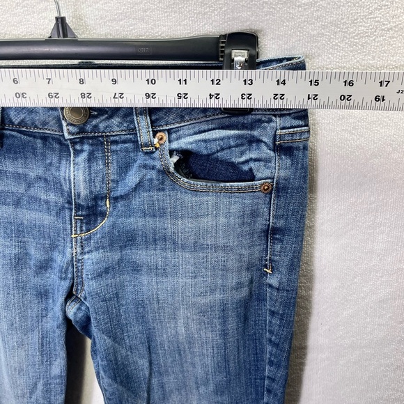 American Eagle Skinny Stretch Jeans Womens 4 Short Blue Denim Comfy pants 2496 - Picture 5 of 11